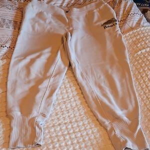 Roots White Joggers Lg